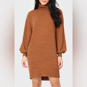 Gibsonlook Blouson Sleeve Turtleneck Sweater Dress EUC size XS